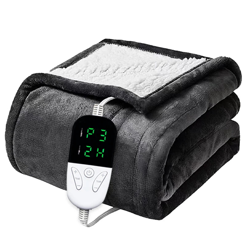Electric Heated Throw Blanket with Timer