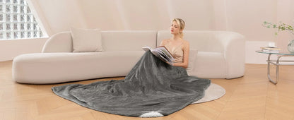 Electric Heated Throw Blanket with Timer