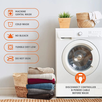 Electric Heated Throw Blanket with Timer